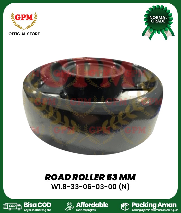 ROAD ROLLER 53 mm (NORMAL WELDED) / ROLLER BESAR NDR-85 / W1.8-33-06-03-00 (N)