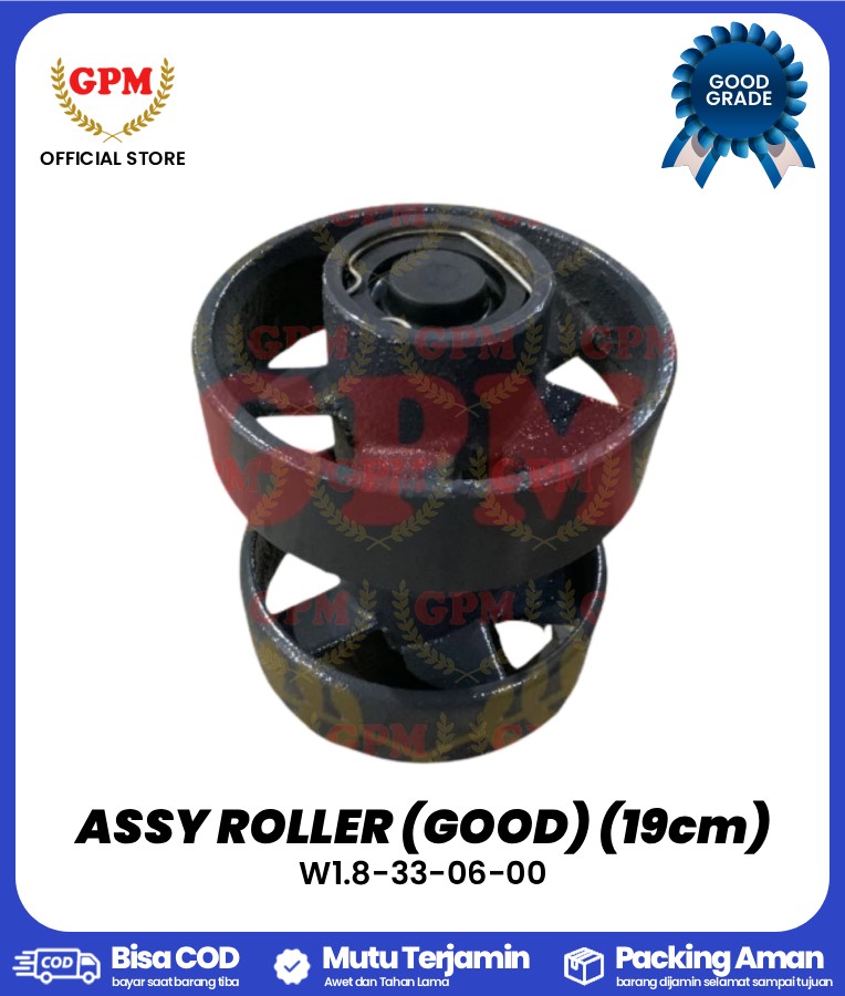 ASSY ROLLER (GOOD) (19cm) / ROLLER BESAR KOMPLIT NDR85 / W1.8-33-06-00