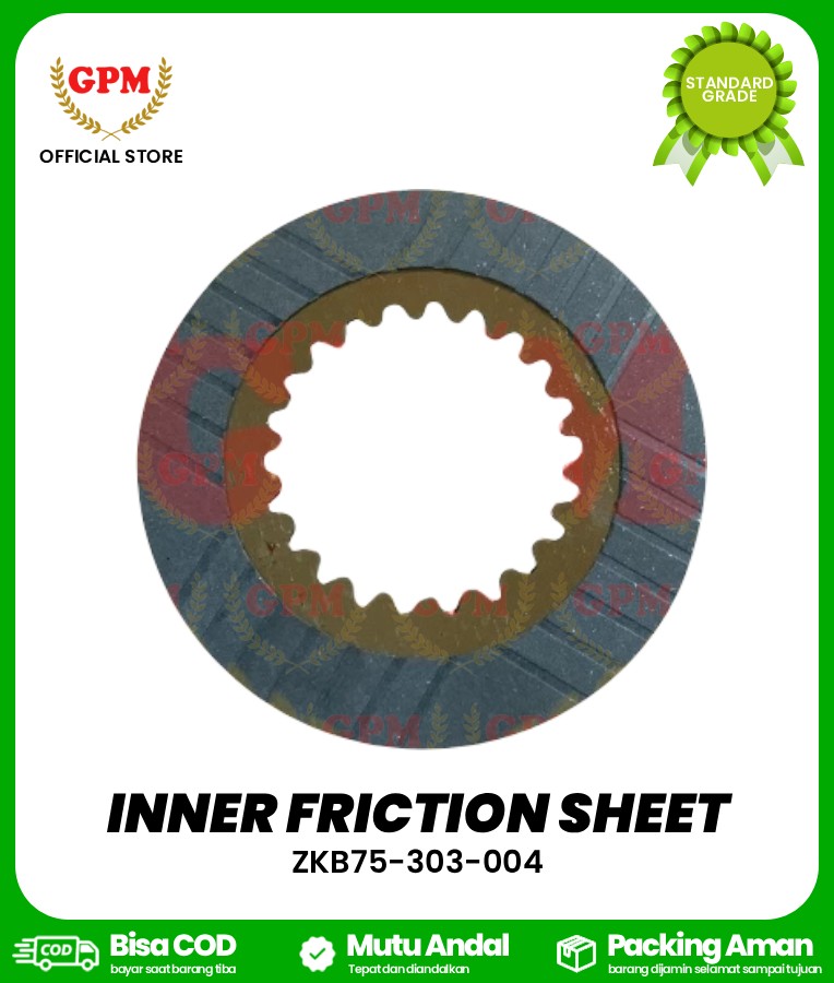 INNER FRICTTION SHEET / KAMPAS BELOK NDR-85, ZOOMLION / ZKB75-303-004