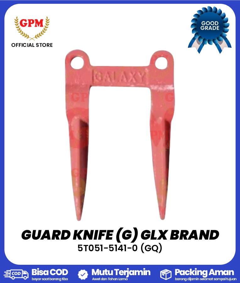 KUKU MACAN / GUARD KNIFE (G) GLX BRAND FOR 4.2, BM-102 / NDR85 / LOVOL / Zoomlion / DC 35/70/70+/93 / 5T051-5141-0 (GQ)