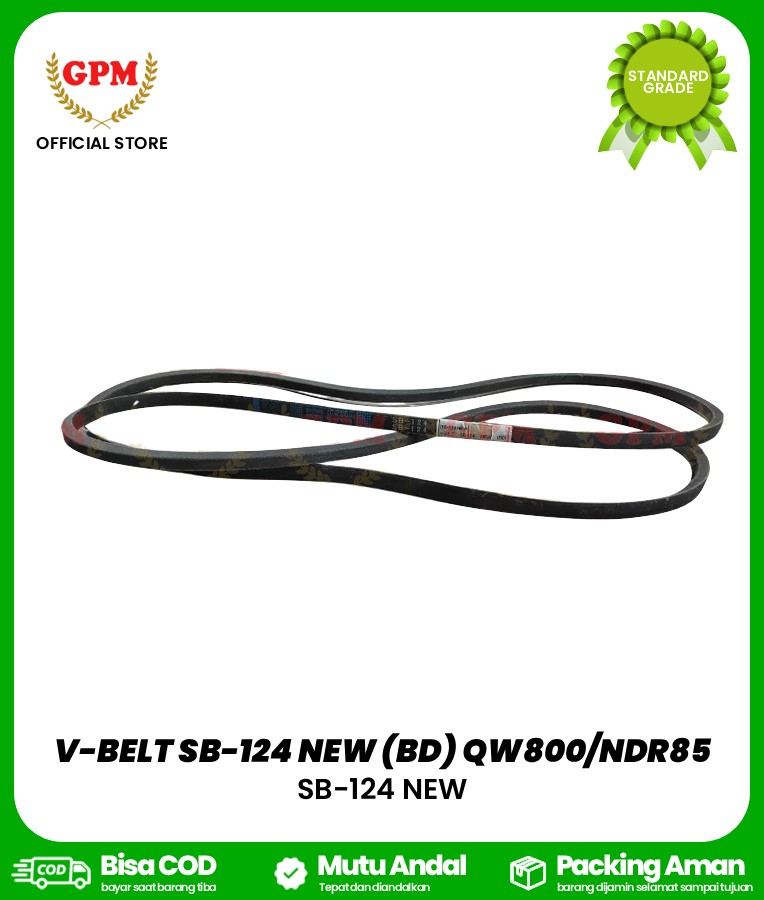 V-BELT SB-124 NEW (BD) QW800/NDR85/SB-124 NEW