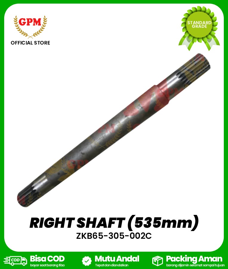 RIGHT SHAFT (535mm) NDR-85 / ZKB65-305-002C