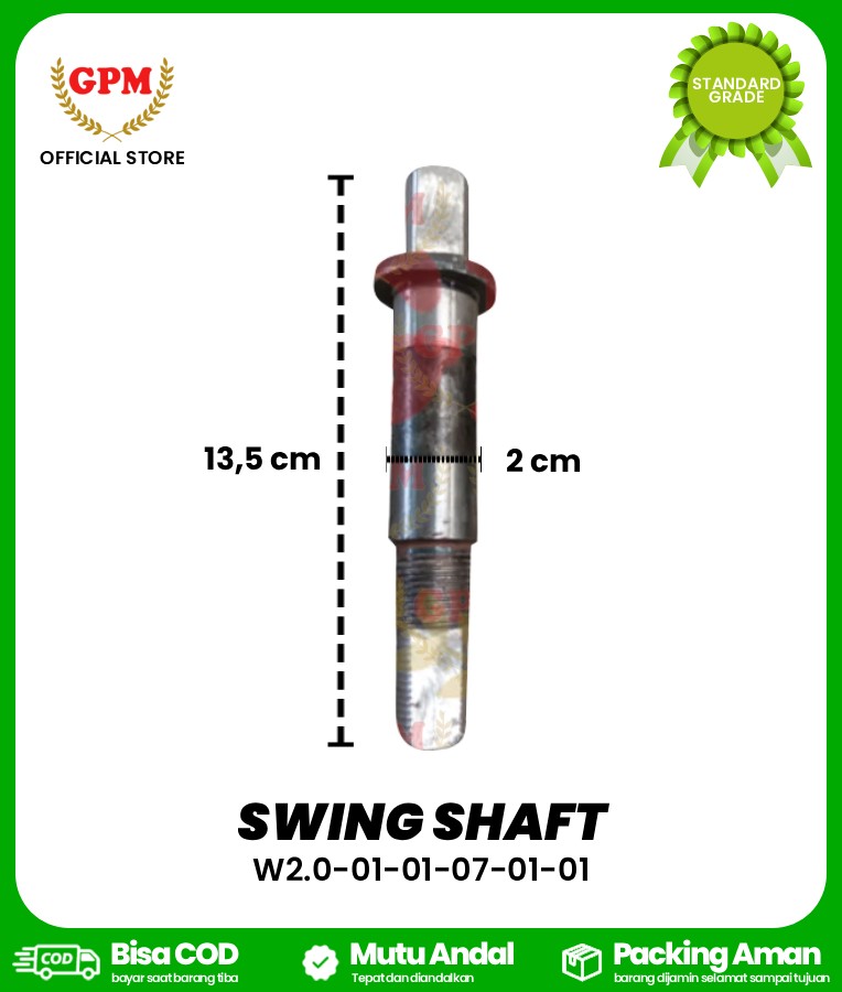 SWING SHAFT NDR-85 / BIMO-102 / W2.0-01-01-07-01-01