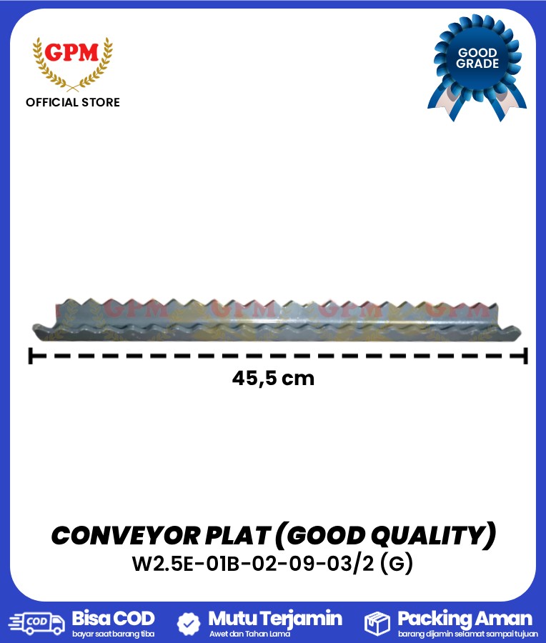 CONVEYOR PLAT (GOOD QUALITY) ​FOR BMO-102 / W2.5E-01B-02-09-03/2 (G)