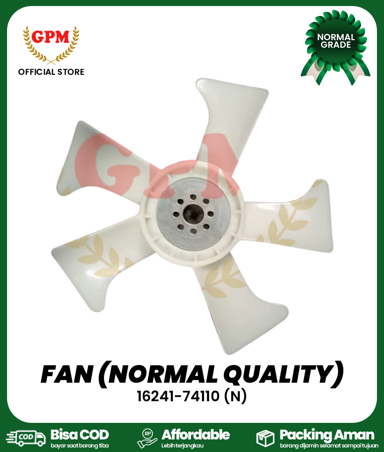 FAN (NORMAL QUALITY) FOR DC-35 / 16241-74110 (N)