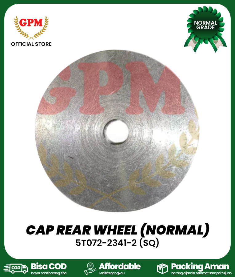 CAP REAR WHEEL (NORMAL) / TUTUP RODA BULAN DC-35 / 5T081-23690 (N)