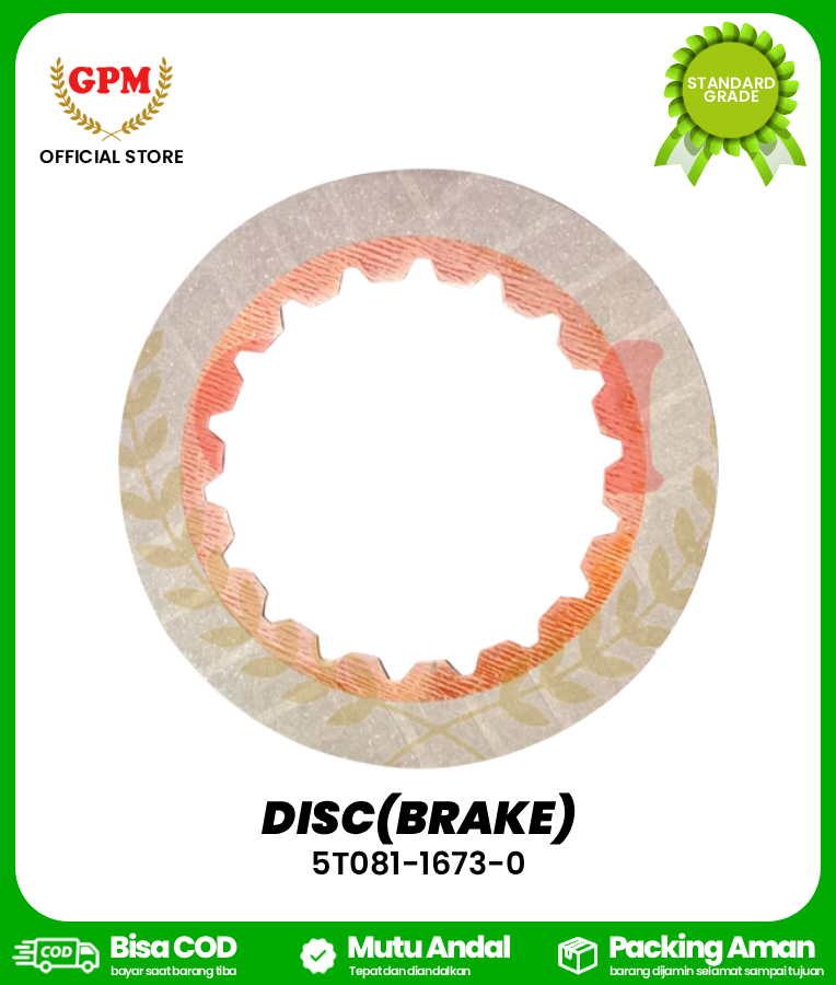 DISC(BRAKE) / KAMPAS BELOK DC 35 / 5T081-1673-0