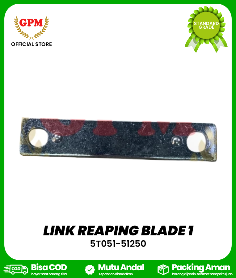 LINK REAPING BLADE 1 /LINK REAPING UJUNG PISAU DEPAN DC-35, DC-60, DC-70 / 5T051-51250