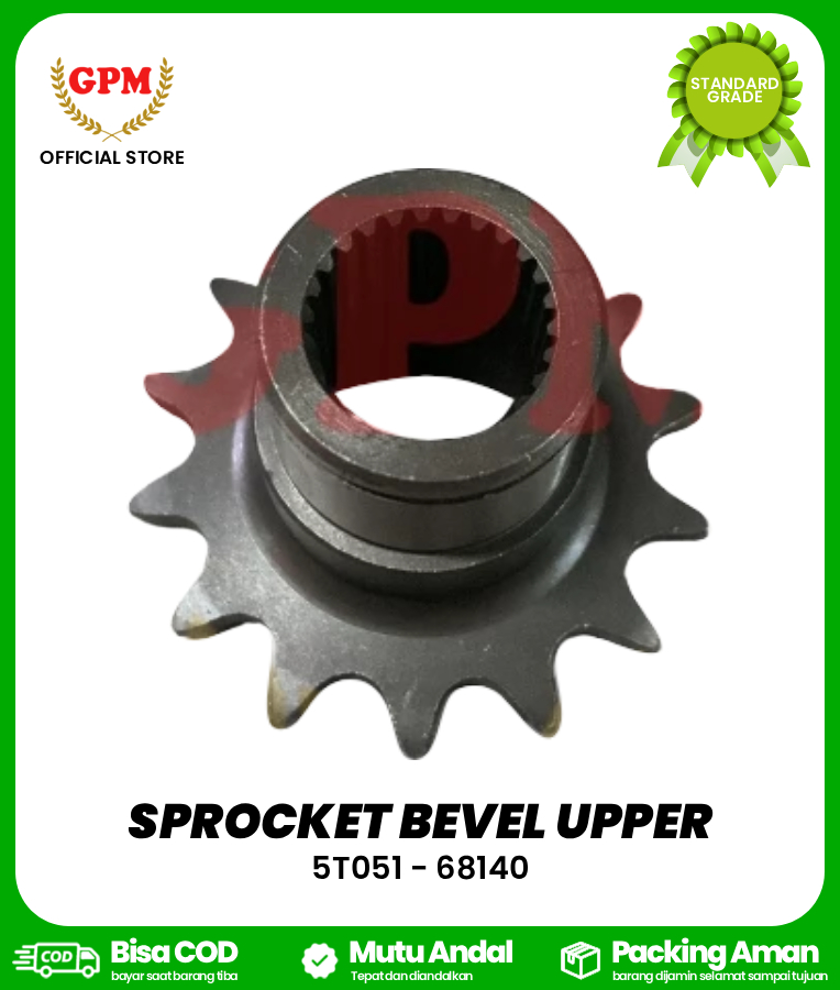 SPROCKET BEVEL UPPER DC60 , DC 70 / 5T051 - 68140