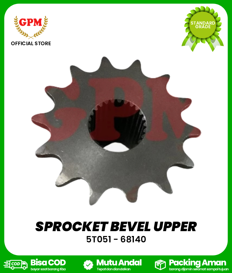 SPROCKET BEVEL UPPER DC60 , DC 70 / 5T051 - 68140