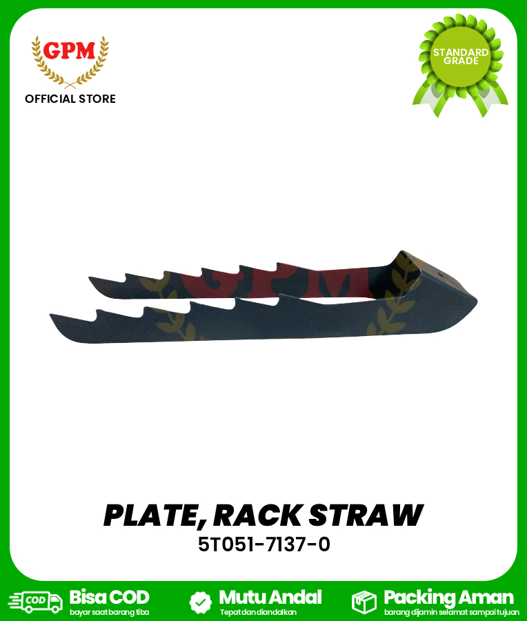 PLATE, RACK STRAW DC 70 / 5T051-7137-0