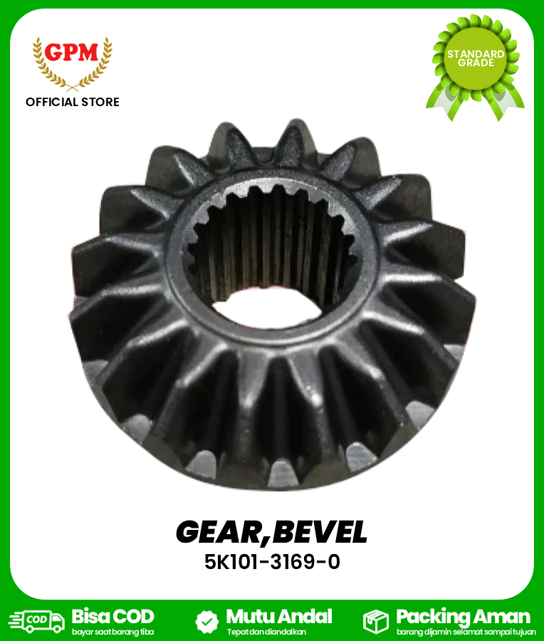 GEAR,BEVEL / GEAR NANAS ULIR BERDIRI BELAKANG DC-60, DC-70 / 5K101-3169-0