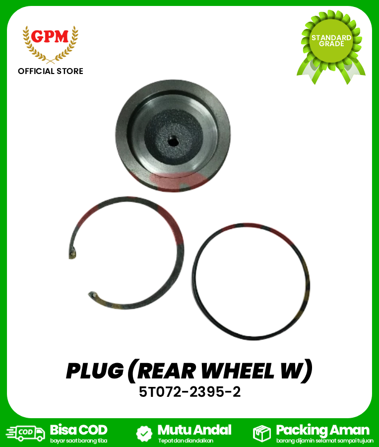PLUG (REAR WHEEL W) / TUTUP RODA BULAN DC-70/ 5T072-2395-2