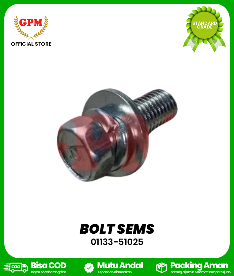 BOLT SEMS DC35/DC70/01133-51025