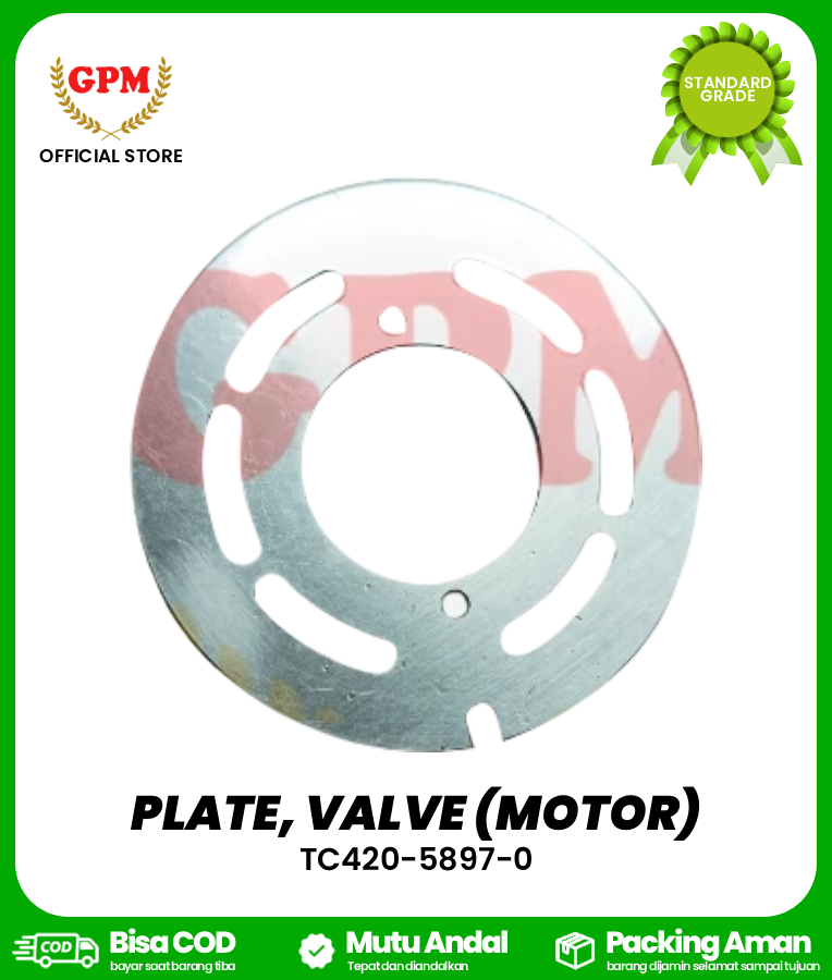 PLATE, VALVE (MOTOR) FOR DC70 / TC420-5897-0