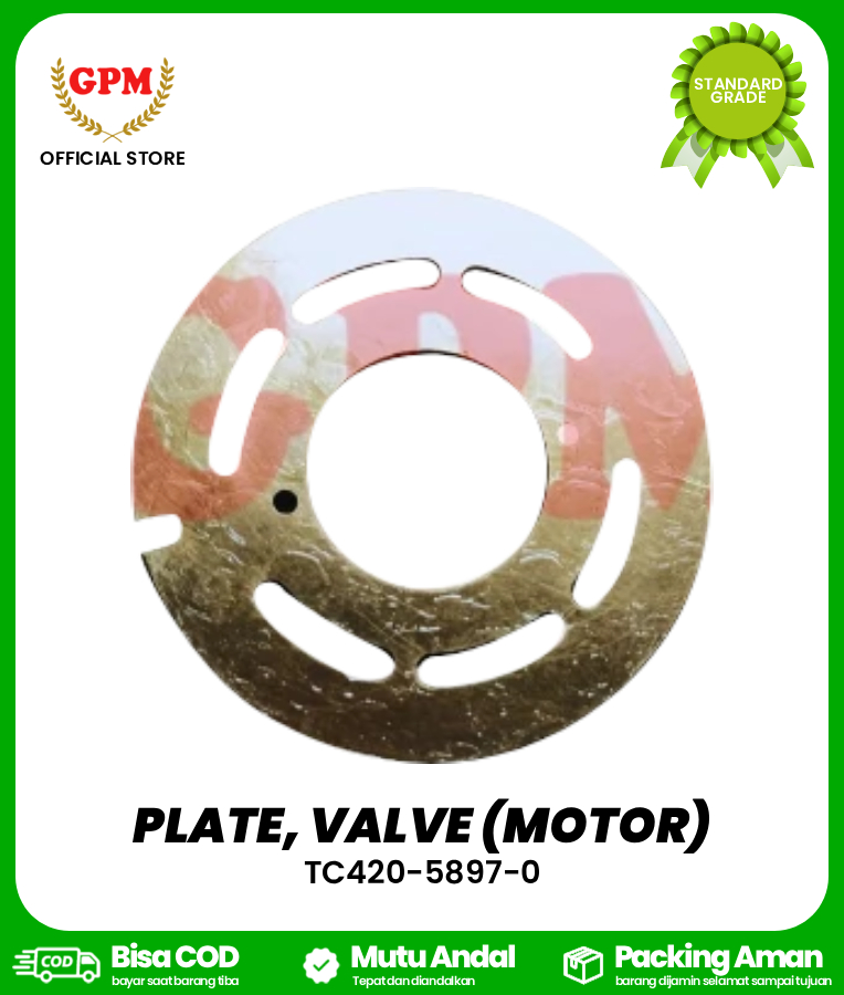 PLATE, VALVE (MOTOR) FOR DC70 / TC420-5897-0