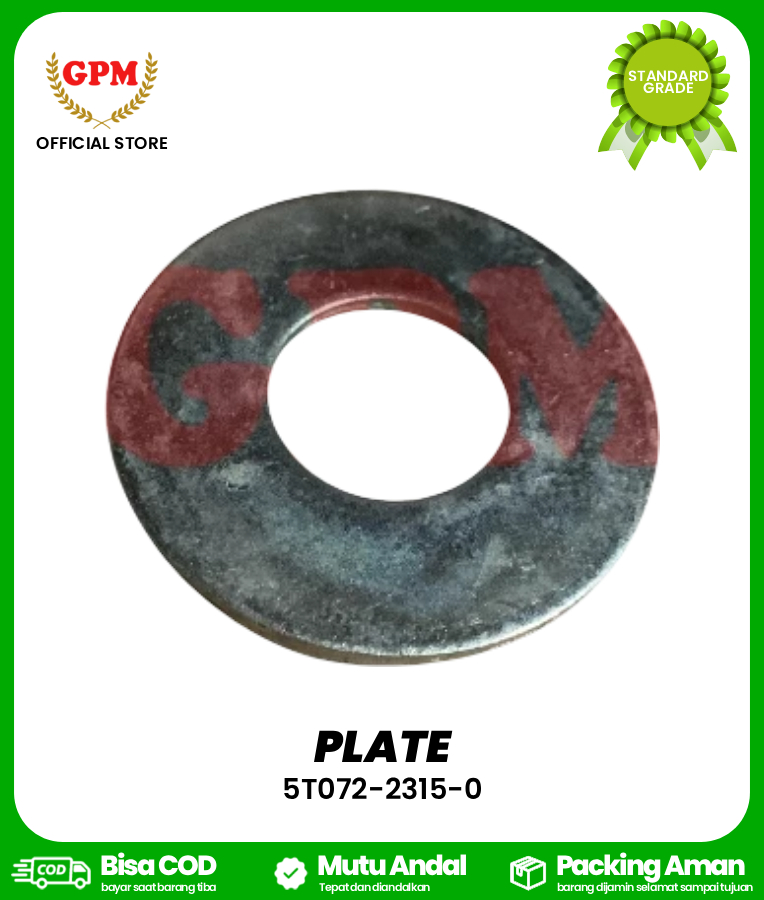 PLATE / TUTUP ROLLER BAGIAN ATAS DC-70 / 5T072-2315-0