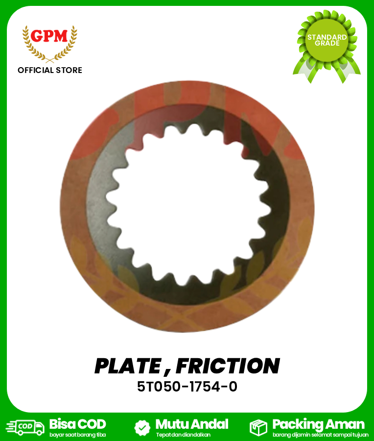 PLATE , FRICTION / KAMPAS BELOK DC60 / 5T050-1754-0