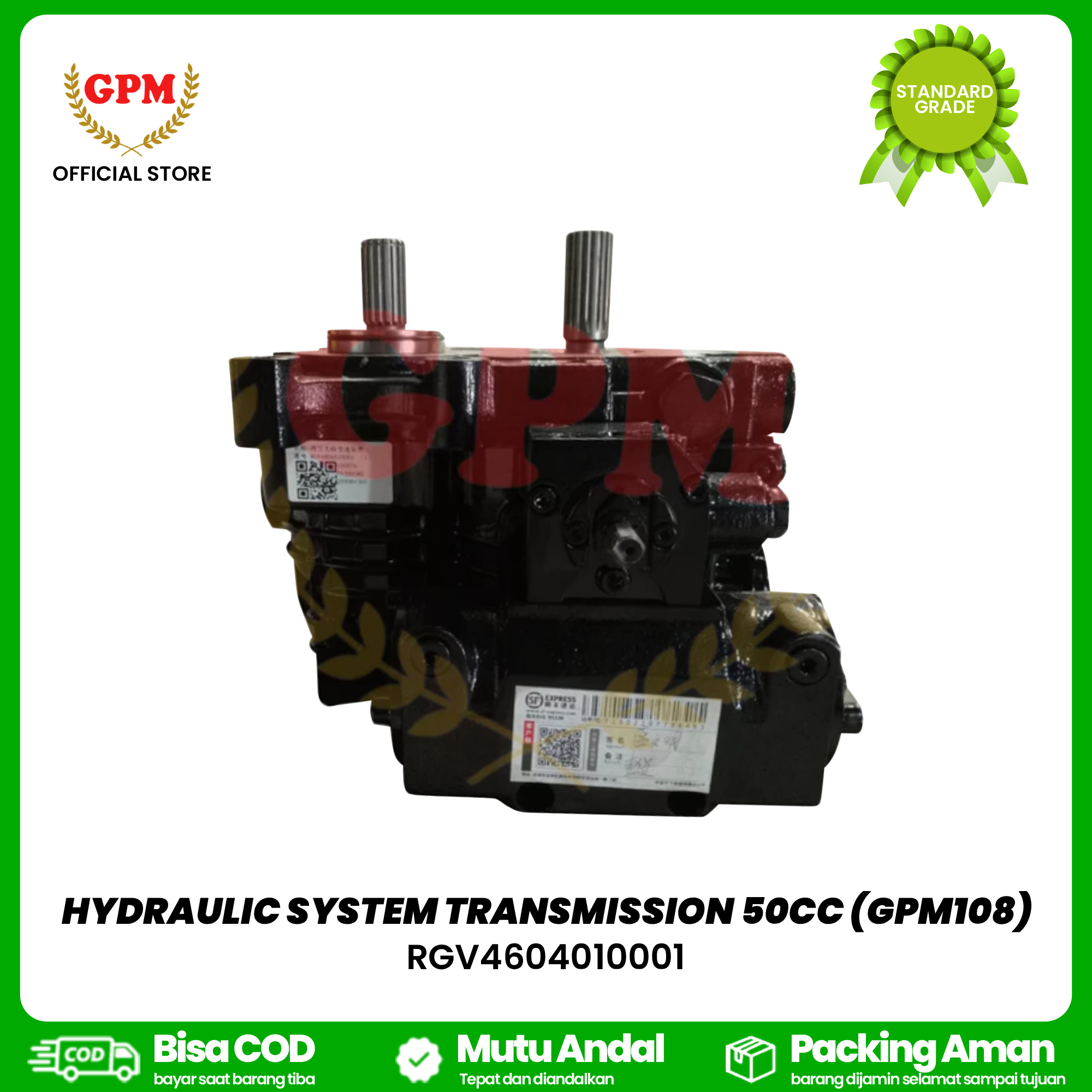 HYDRAULIC SYSTEM TRANSMISSION 50CC (GPM108) / RGV4604010001