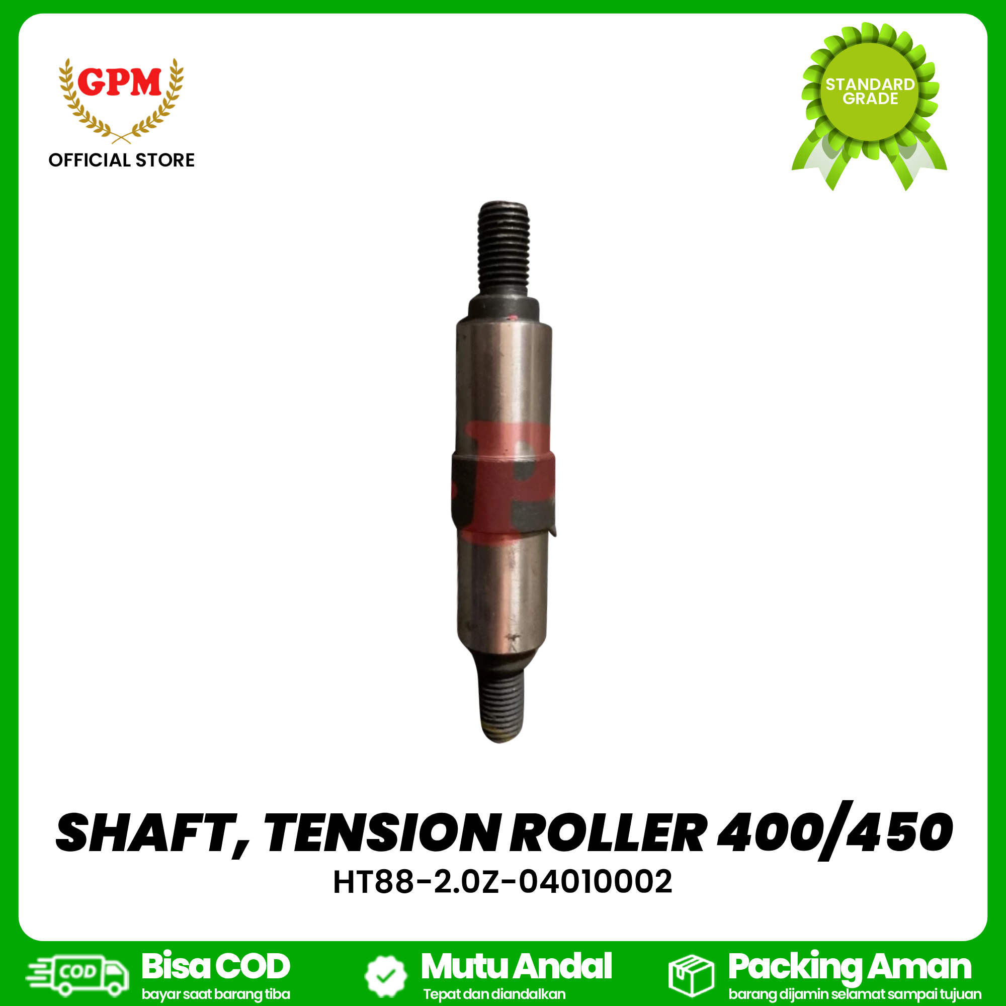 SHAFT, TENSION ROLLER 400/450 / HT88-2.0Z-04010002