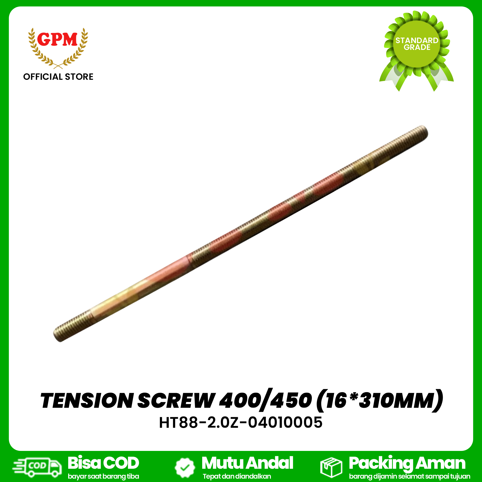 TENSION SCREW 400/450 (16*310MM) / HT88-2.0Z-04010005