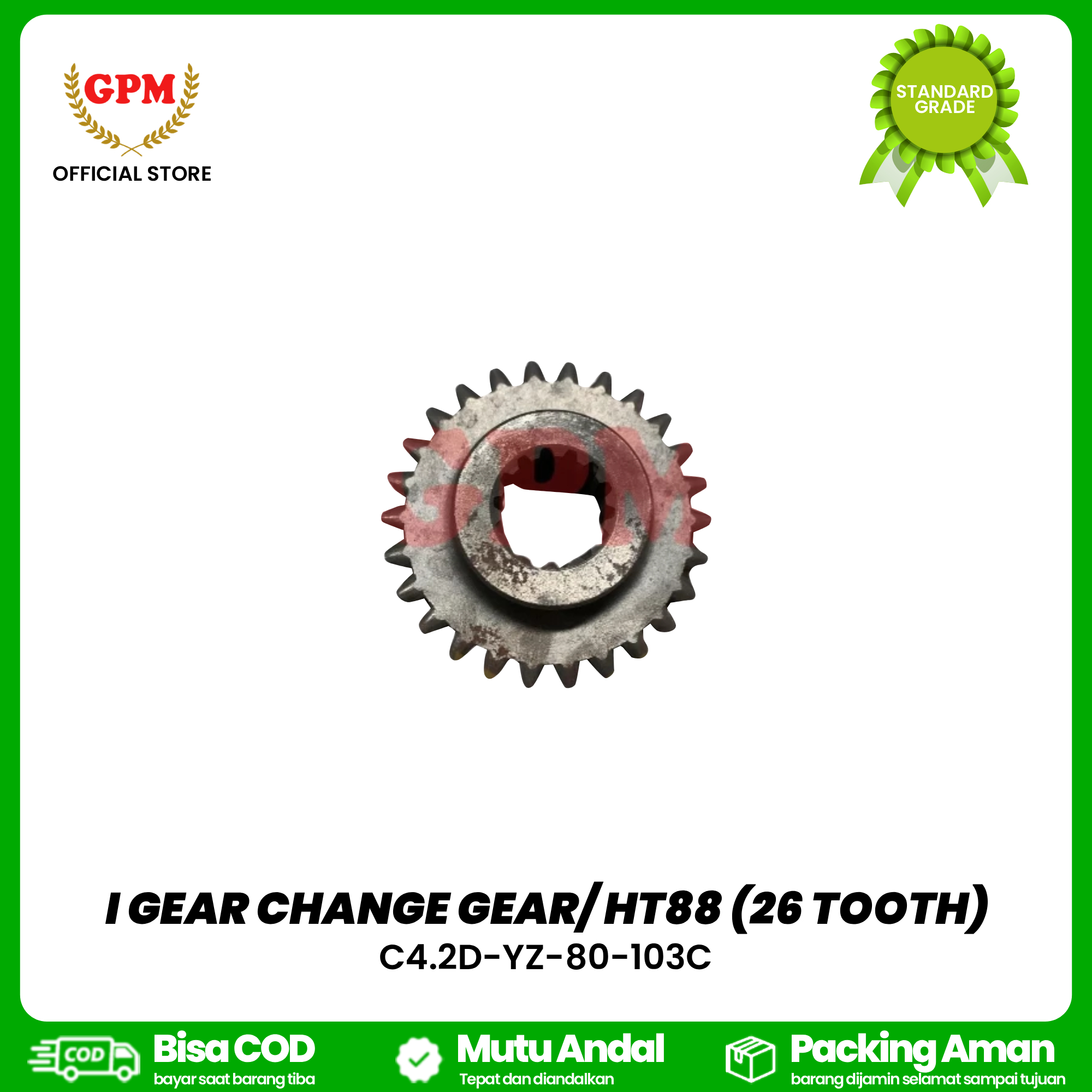 I GEAR CHANGE GEAR/ HT88 (26 TOOTH) / C4.2D-YZ-80-103C