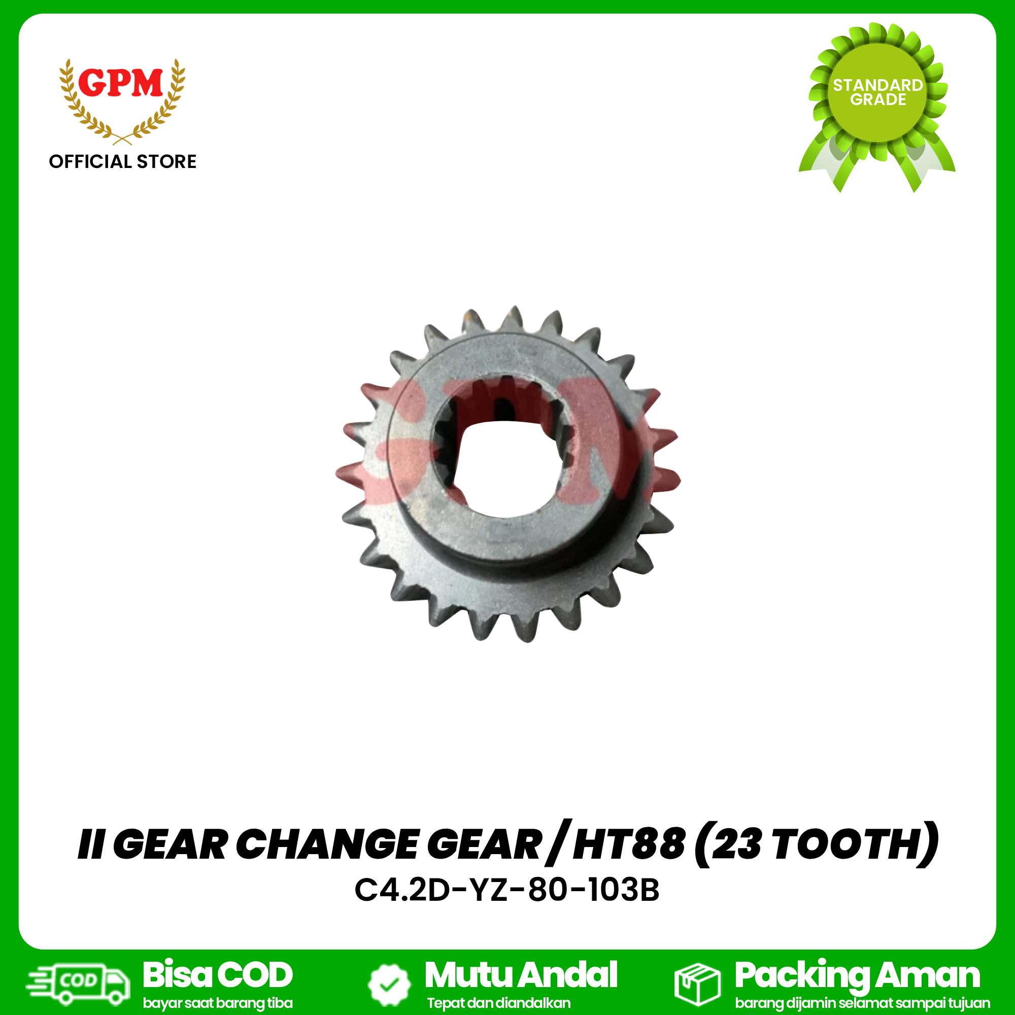 II GEAR CHANGE GEAR / HT88 (23 TOOTH) / C4.2D-YZ-80-103B