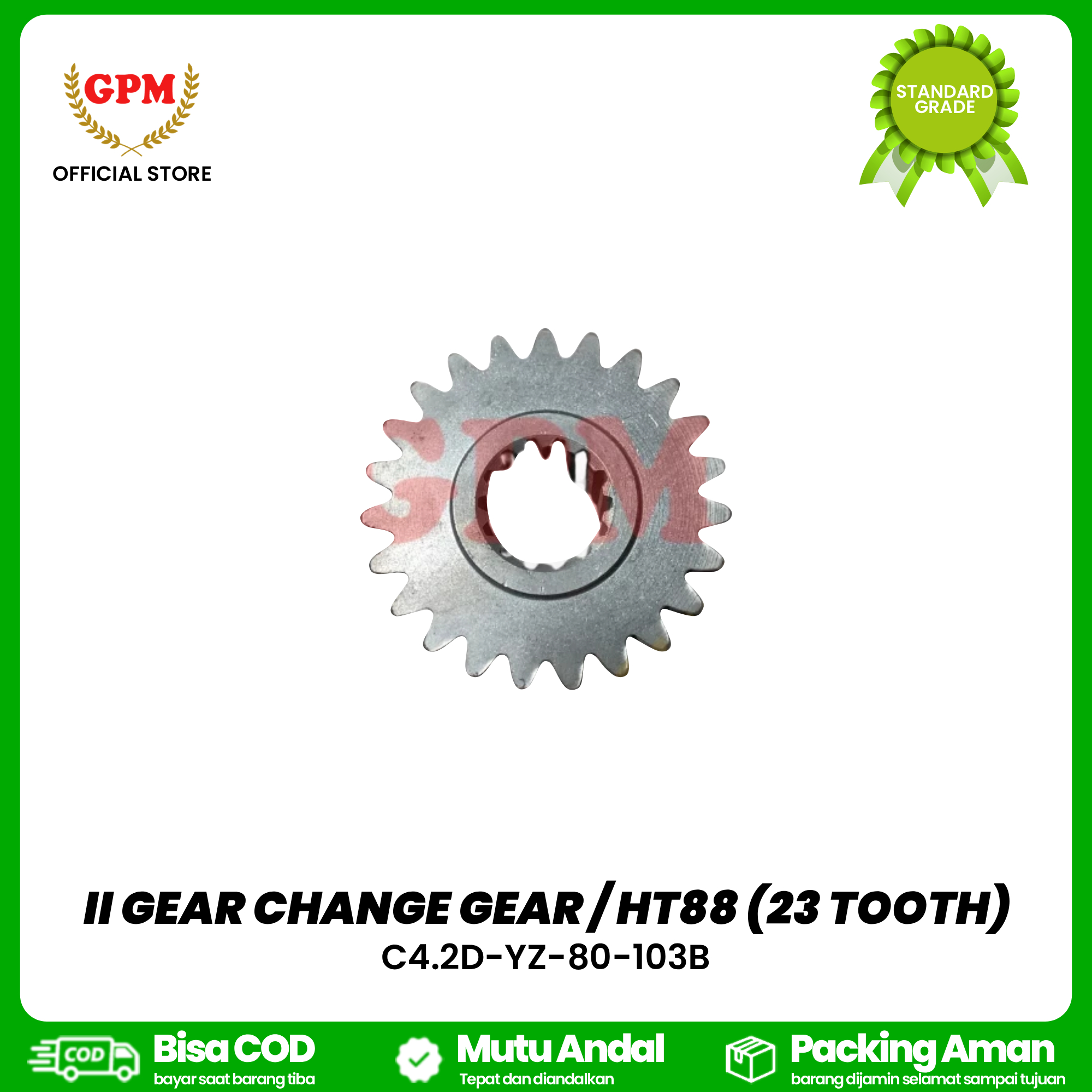 II GEAR CHANGE GEAR / HT88 (23 TOOTH) / C4.2D-YZ-80-103B