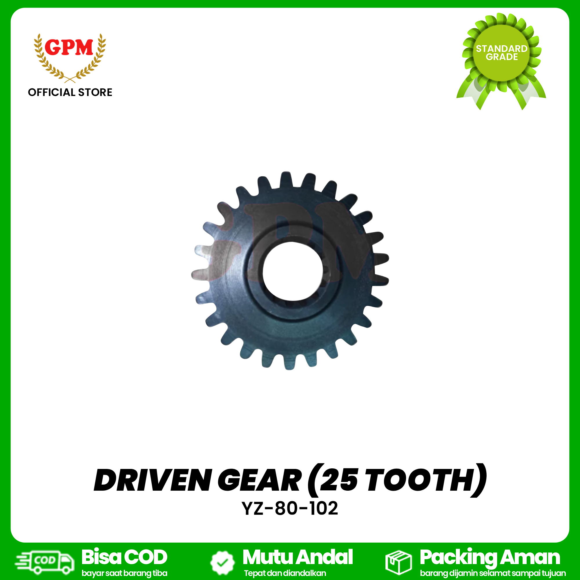 DRIVEN GEAR (25 TOOTH) / YZ-80-102