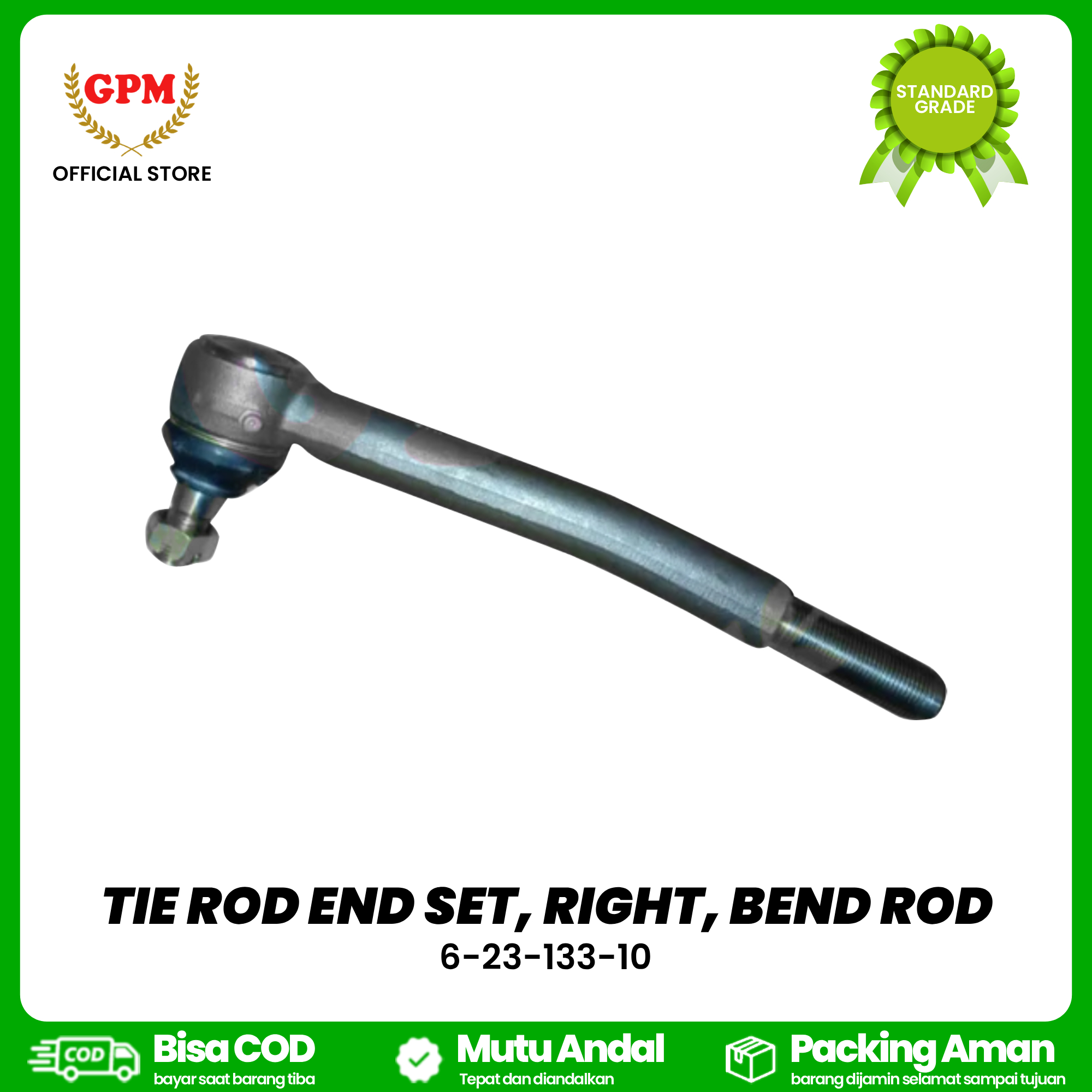TIE ROD END SET, RIGHT, BEND ROD FOR KBT L3608/6-23-133-10