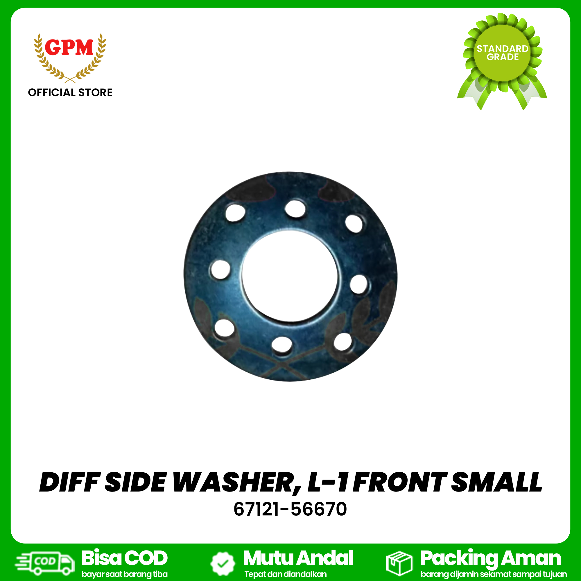 DIFF SIDE WASHER, L-1 FRONT SMALL FOR TRAKTOR KBT L3608 / 67121-56670