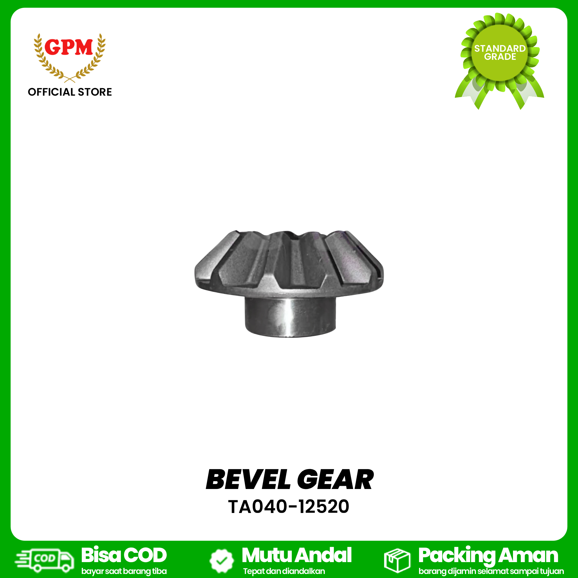 BEVEL GEAR FOR TRACKTOR KBT L3608 / TA040-12520