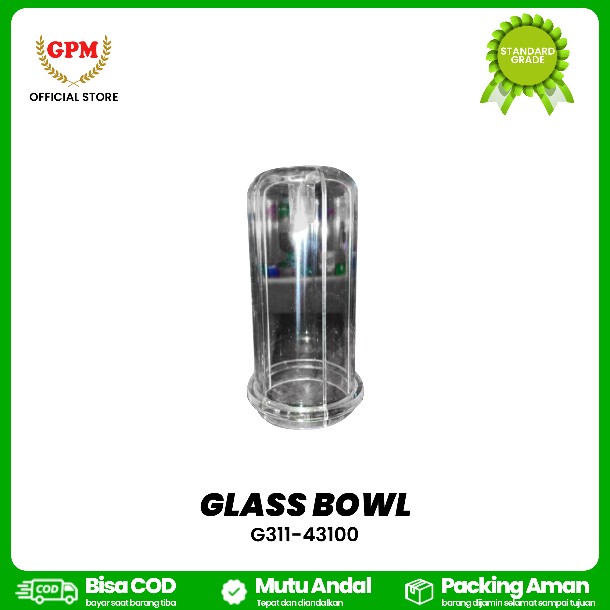 GLASS BOWL FOR TRAKTOR KBT L3608 / G311-43100