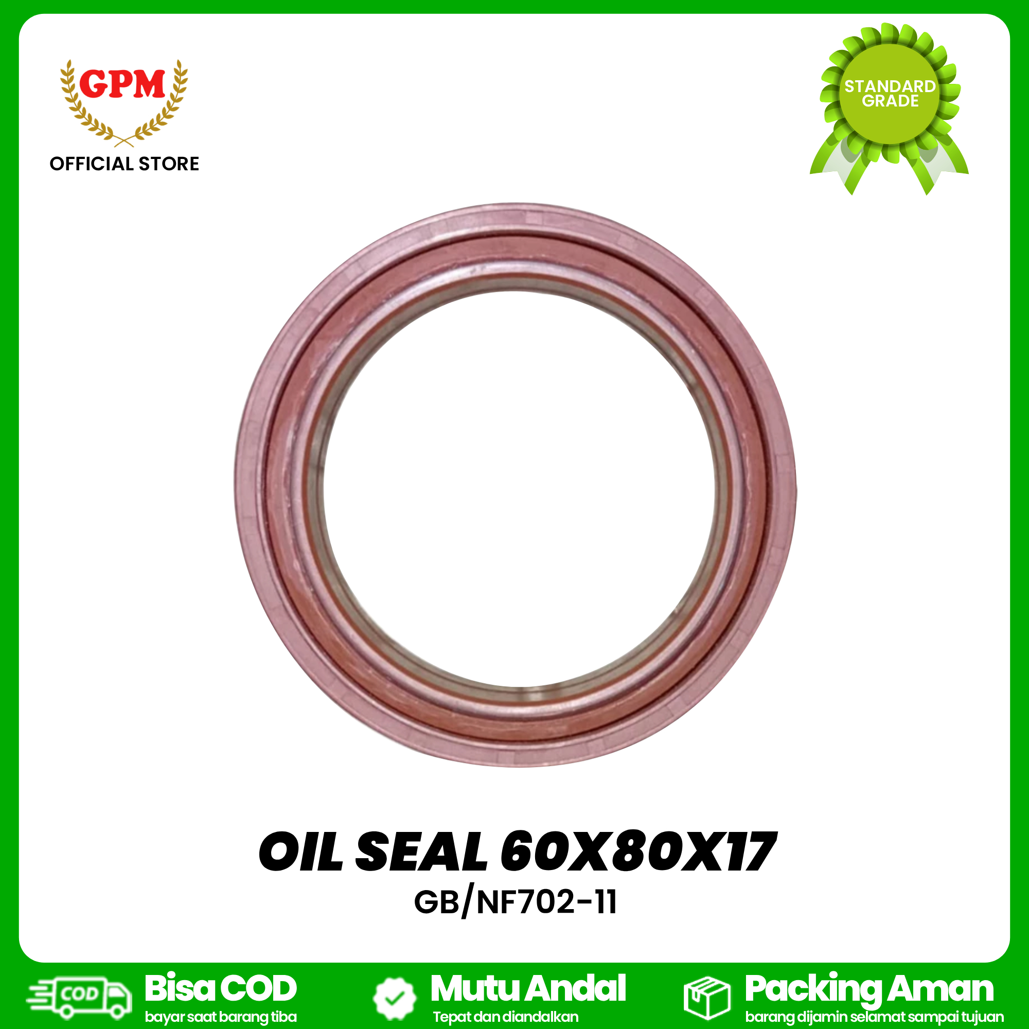 OIL SEAL 60X80X17 / SEAL SPROCKET INARI ZOOMLION / GB/NF702-11
