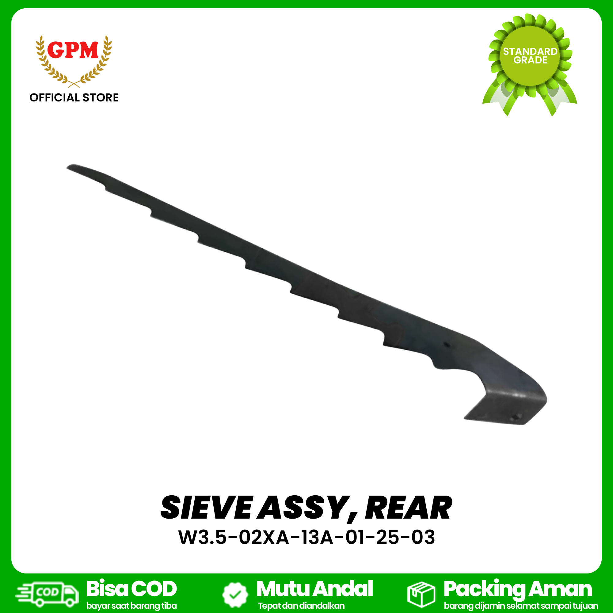 SIEVE ASSY, REAR FOR NDR85 / W3.5-02XA-13A-01-25-03